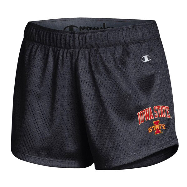 Champion® Women's Iowa State I-State Black Mesh Shorts
